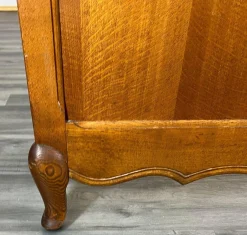 Französisches Vintage Doppelbett aus Eiche