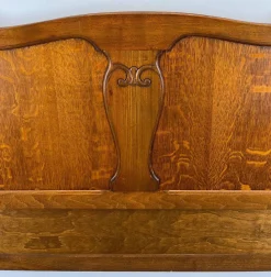 Französisches Vintage Doppelbett aus Eiche