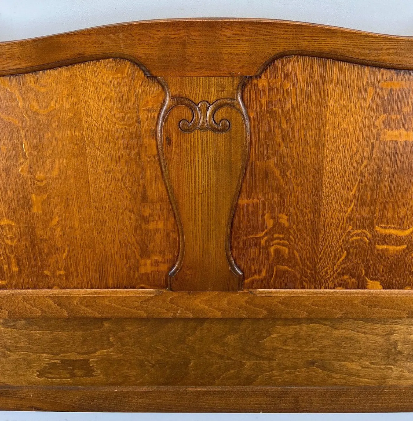 Französisches Vintage Doppelbett aus Eiche