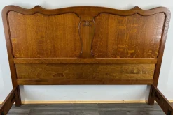 Französisches Vintage Doppelbett aus Eiche