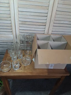 Französisches Vintage Getränkeset aus Glas von Luminarc, 1970er, 17er Set
