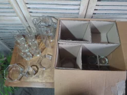 Französisches Vintage Getränkeset aus Glas von Luminarc, 1970er, 17er Set