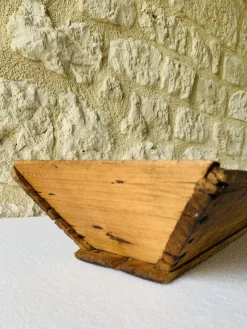 Französisches Vintage Serviertablett aus Holz, 1930er