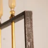 Französisches Vintage Tor aus Messing & Glas, 1940er