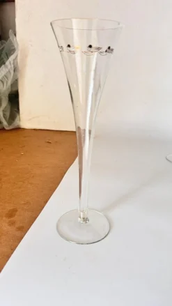 Französische Vintage Champagnergläser aus Kristallglas, 6 . Set