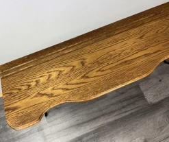 Französische Vintage Garderobe aus geschnitzter Eiche mit 7 Haken