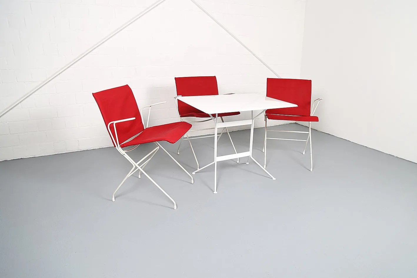 Französische Vintage Gartengarnitur von Raoul Guys, 1950er, 4er Set
