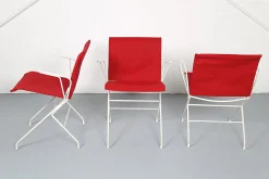 Französische Vintage Gartengarnitur von Raoul Guys, 1950er, 4er Set