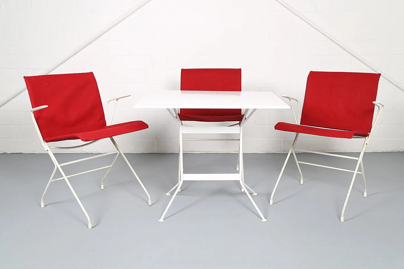 Französische Vintage Gartengarnitur von Raoul Guys, 1950er, 4er Set