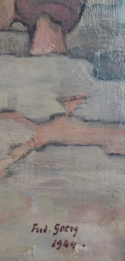 Frédéric Goerg, La mise au tombeau du Christ, 1944, Öl auf Leinwand