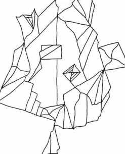 Fred Bugs, Geometric Abstract Zeichnung, 2016, Stift auf Papier