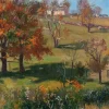 Frederick Vezin, Herbstlandschaft im Sonnenlicht, 1905, Öl