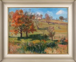 Frederick Vezin, Herbstlandschaft im Sonnenlicht, 1905, Öl