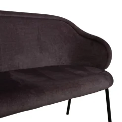 Freifrau Ona Stühle mit Sitzbänken in Braun und Grau mit Mustern, 5er Set