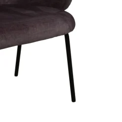 Freifrau Ona Stühle mit Sitzbänken in Braun und Grau mit Mustern, 5er Set