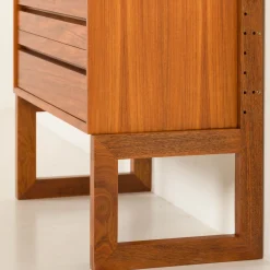 Freistehendes Wandregal aus Teak von Poul Cadovius für Cado, 1960er