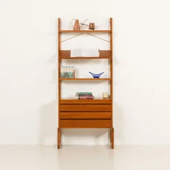 Freistehendes Wandregal aus Teak von Poul Cadovius für Cado, 1960er