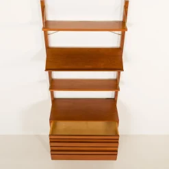 Freistehendes Wandregal aus Teak von Poul Cadovius für Cado, 1960er