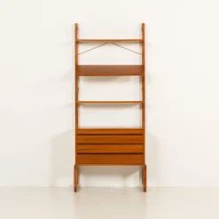 Freistehendes Wandregal aus Teak von Poul Cadovius für Cado, 1960er