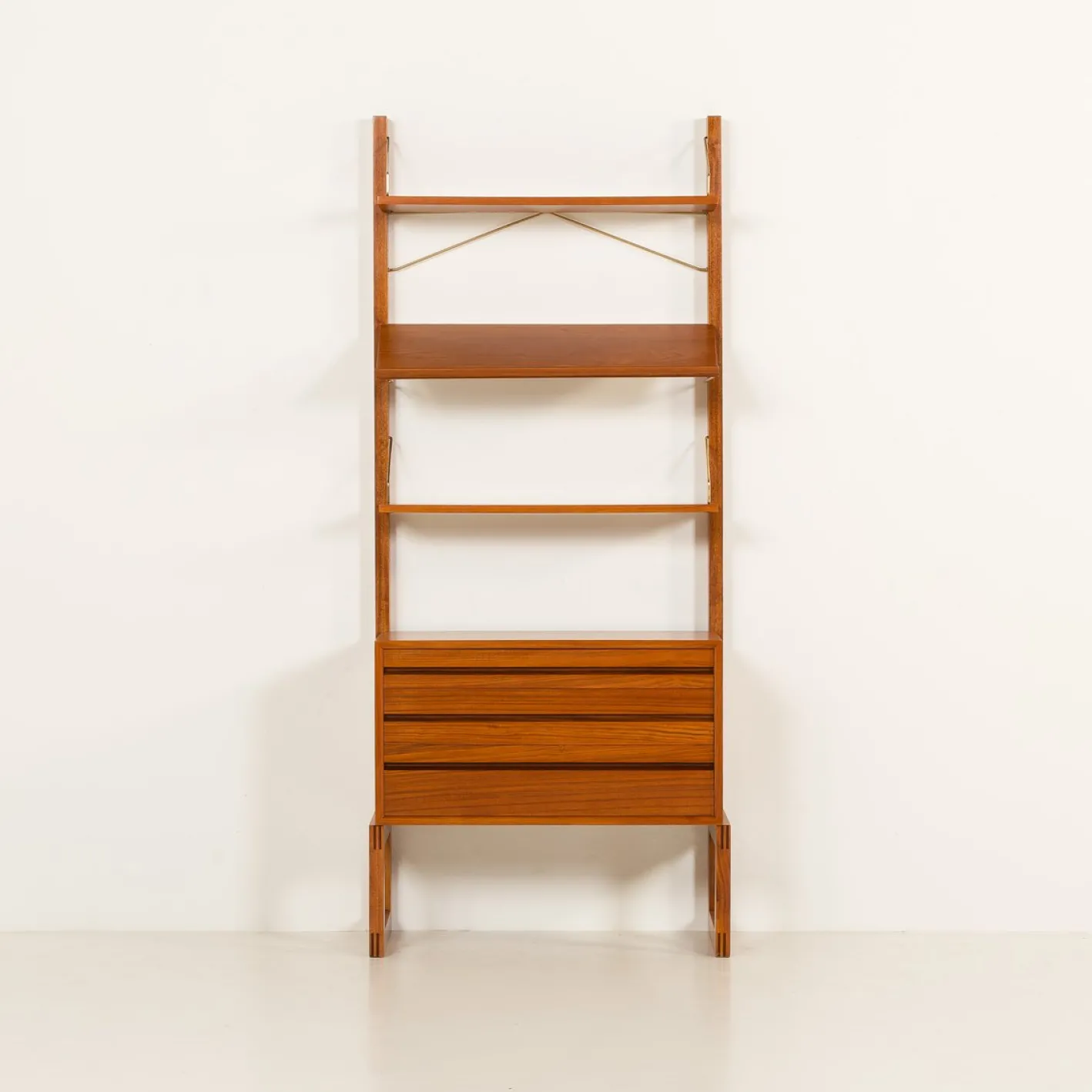Freistehendes Wandregal aus Teak von Poul Cadovius für Cado, 1960er