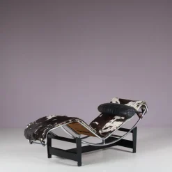 Frühe LC4 Chaiselongue von Le Corbusier, Pierre Jeanneret und Charlotte Perriand, Frankreich, 1930er