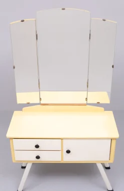 Frisiertisch mit Klappspiegel, 1950er