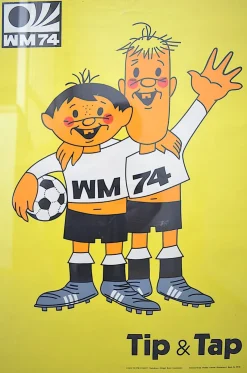 Fußball-Weltmeisterschaft Tip & Tap Poster, 1974