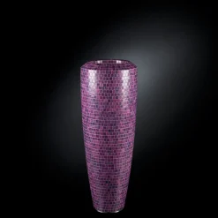 Fuchsia Obice Vase aus Polyethylen mit Bisazza Mosaik von VGnewtrend
