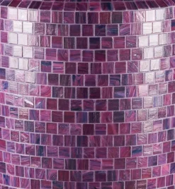 Fuchsia Obice Vase aus Polyethylen mit Bisazza Mosaik von VGnewtrend