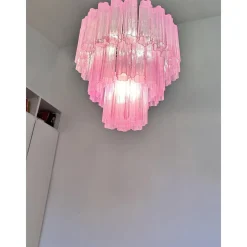 Fuchsia Tronchi Murano Glas Kronleuchter von Simoeng für Simoeng