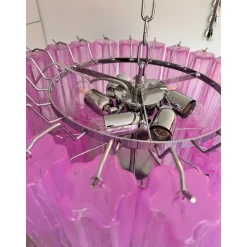 Fuchsia Tronchi Murano Glas Kronleuchter von Simoeng für Simoeng