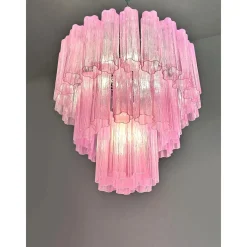 Fuchsia Tronchi Murano Glas Kronleuchter von Simoeng für Simoeng