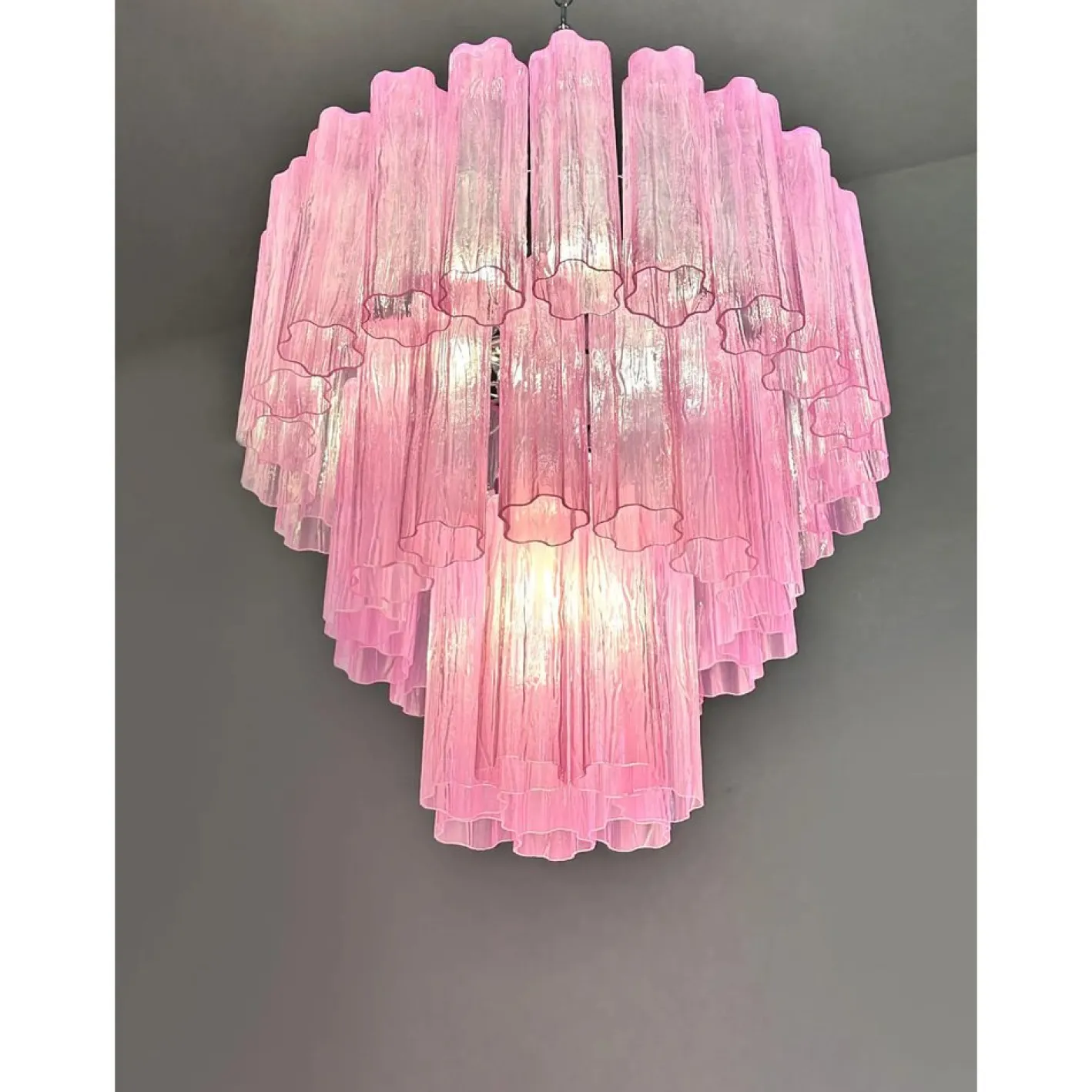 Fuchsia Tronchi Murano Glas Kronleuchter von Simoeng für Simoeng