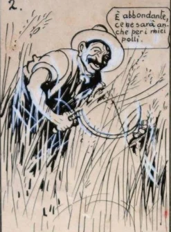 Gabriele Galantara, The Wheat, 1907, Ink