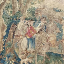 Galant Procession Wollteppich, 18. Jh