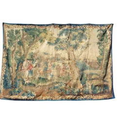 Galant Procession Wollteppich, 18. Jh