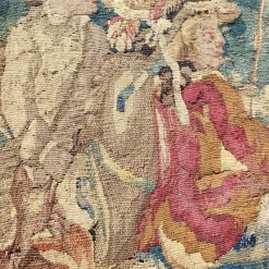 Galant Procession Wollteppich, 18. Jh