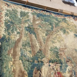 Galant Procession Wollteppich, 18. Jh