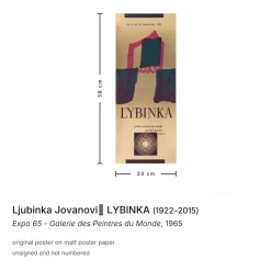 Galerie des Peintres du Monde Poster von Ljubinka Jovanović Lybinka, 1965