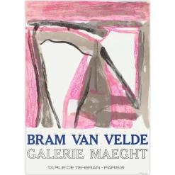 Galerie Maeght Poster von Bram Van Velde, 1975