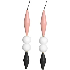 Gamma E Lampen in Rosa & Schwarz von Mason Editions, 2er Set