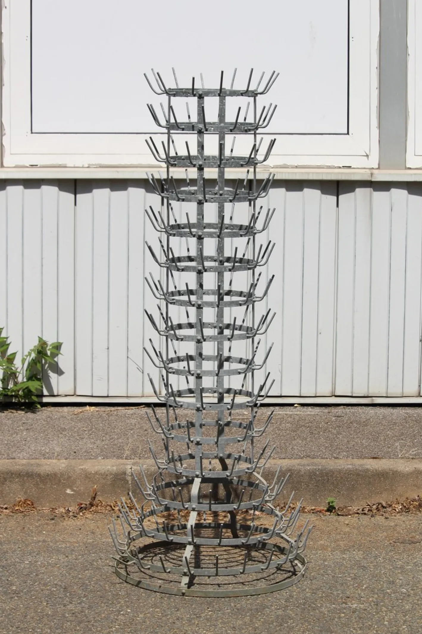 Garderobe aus Metall mit Haken, 1970er