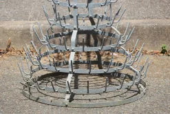 Garderobe aus Metall mit Haken, 1970er