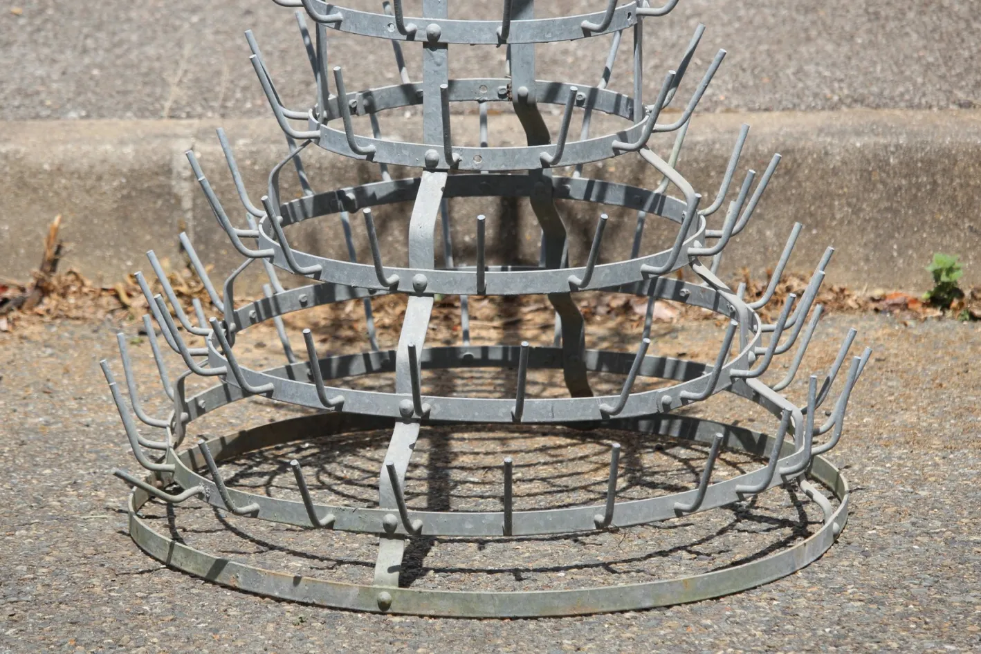 Garderobe aus Metall mit Haken, 1970er