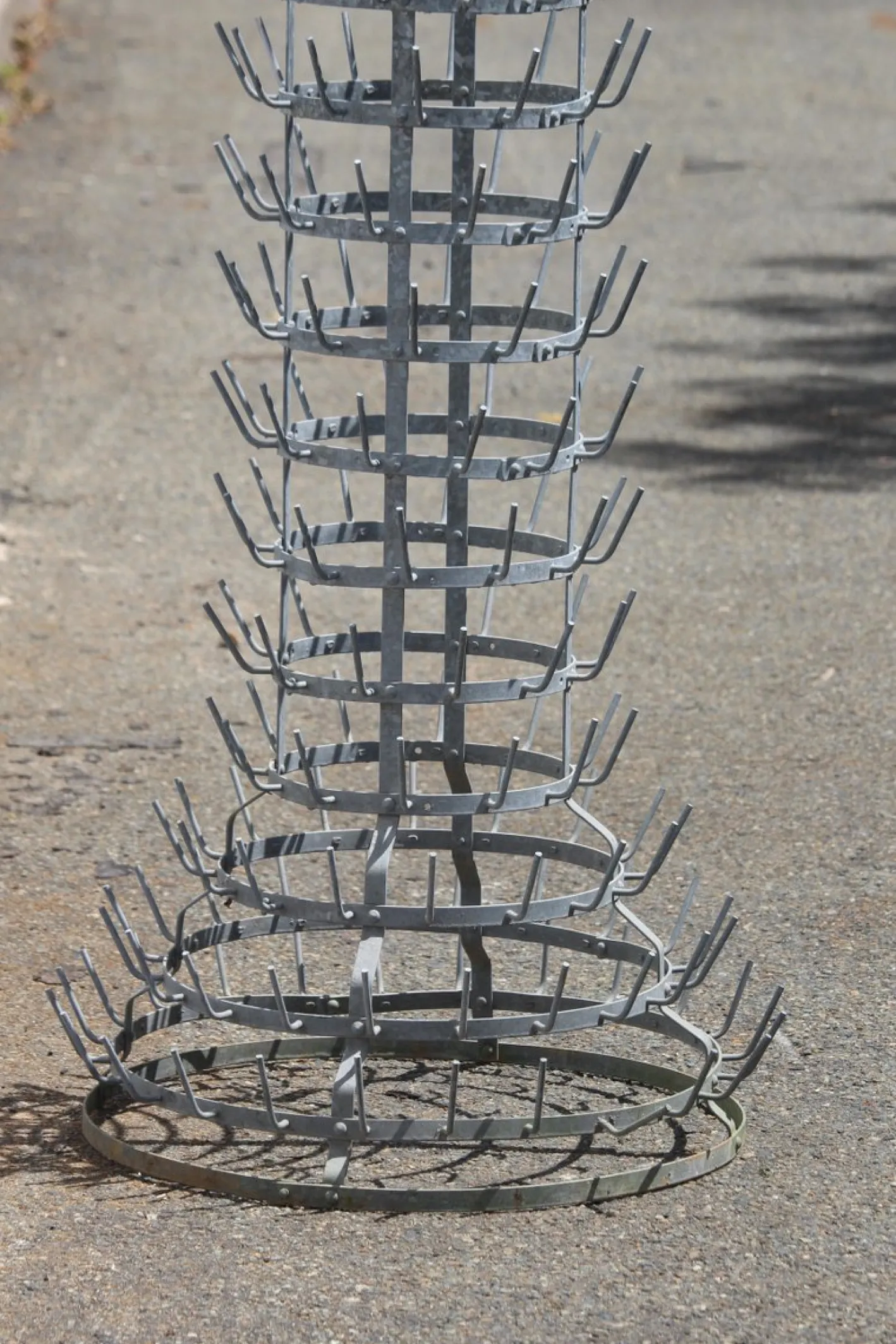 Garderobe aus Metall mit Haken, 1970er
