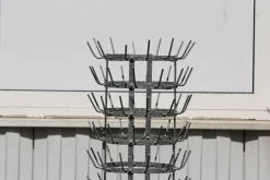 Garderobe aus Metall mit Haken, 1970er
