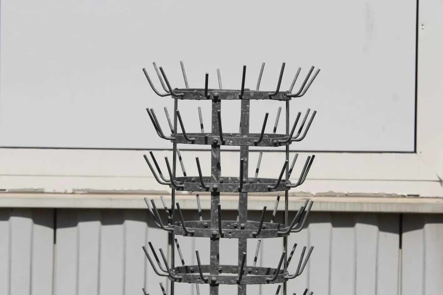 Garderobe aus Metall mit Haken, 1970er