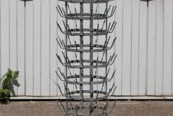 Garderobe aus Metall mit Haken, 1970er