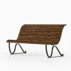 Gartensofa aus Gusseisen & Holz, 1940er