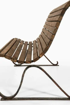 Gartensofa aus Gusseisen & Holz, 1940er